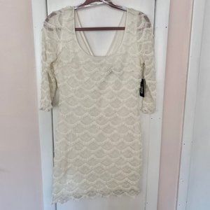 Guess ivory dress size 4 NWT